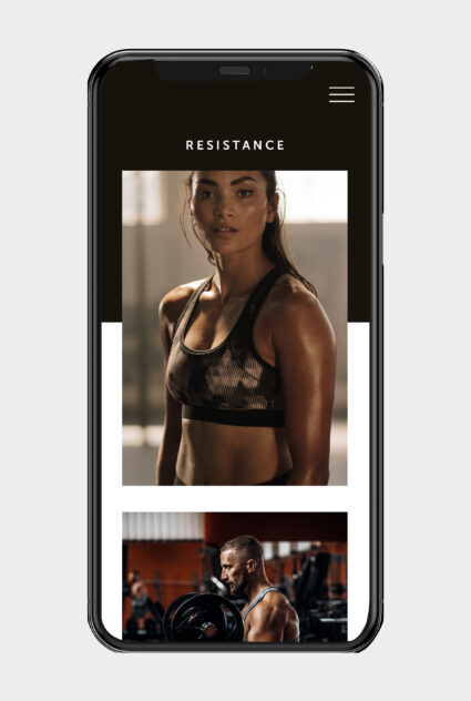 fitness branding design website